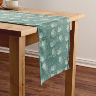 Hanukkah Dreidels Great Miracle Long Table Runner
