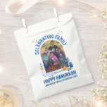 HANUKKAH FAMILY REUNION Customisable Photo  Favour Bags<br><div class="desc">Customisable Photo HANUKKAH FAMILY REUNION Favour Bag. Add your details and upload your vertical photo. Celebrate your family reunion at Hanukkah. Matching shirts,  gifts and party supplies available.</div>