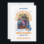 HANUKKAH FAMILY REUNION Customisable Photo  Invitation<br><div class="desc">Customisable Photo HANUKKAH FAMILY REUNION Invitation. Add your details and upload your vertical photo. Celebrate your family reunion at Hanukkah. Matching shirts,  gifts and party supplies available.</div>
