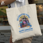 HANUKKAH FAMILY REUNION Customisable Photo Tote Bag<br><div class="desc">Customisable Photo HANUKKAH FAMILY REUNION Tote Bag. Add your details and upload your vertical photo. Celebrate your family reunion at Hanukkah. Matching shirts, gifts and party supplies available.</div>