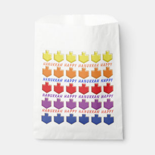 Hanukkah Favour Bag, "3D Dreidels" Bags