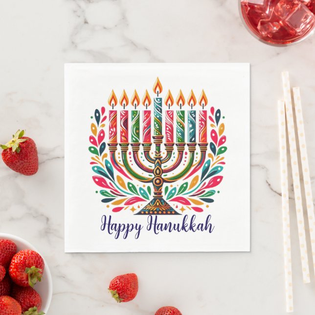 Hanukkah Festival Of Lights  Napkin (Insitu)