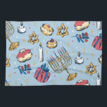Hanukkah Festival of Lights Pattern Gifts Tea Towel<br><div class="desc">This pattern shows jewish stars,  cakes,  candles and lights. For everyone who loves Hannukkah,  hannukkah,  judaism,  hanukah and the Festival of Lights. Ideal christmas gift for men and women.</div>