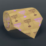 Hanukkah Festival Party Gold Menorah Pattern Tie<br><div class="desc">Ties Design with Happy Hanukkah Party Beautiful Decoration, Jewish Holiday, symbols festive ornament. Hanukkah luxury Vintage Gold background with traditional Chanukah symbols - Gold menorah, candlestick with candles, hanukkiah (chanukkiah), star of David and glowing lights doodle pattern, vintage style. Hanukkah Festival Event Decoration. Jerusalem, Israel. Unique design good for all...</div>