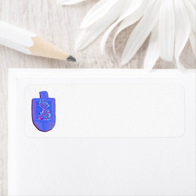 Hanukkah floral dreidel (Insitu)