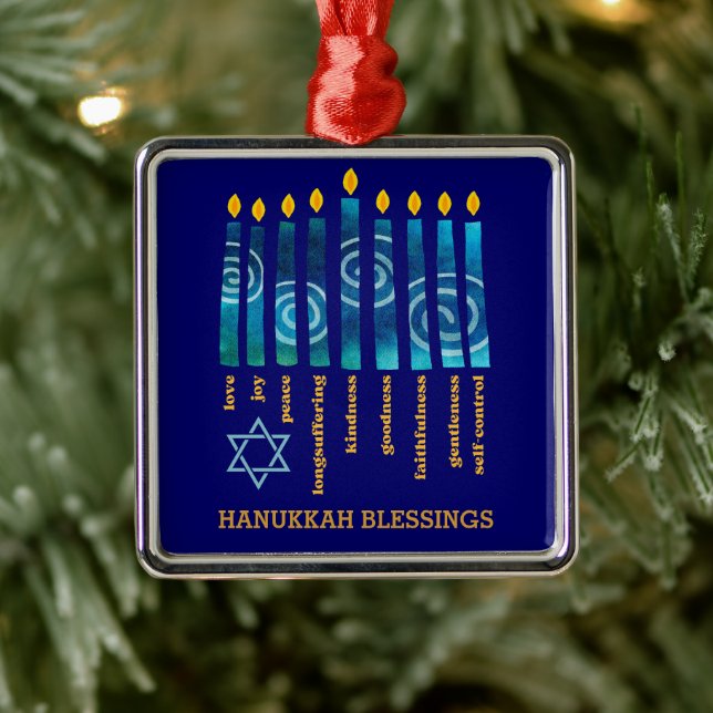 HANUKKAH Fruit of the Spirit Metal Tree Decoration (Tree)
