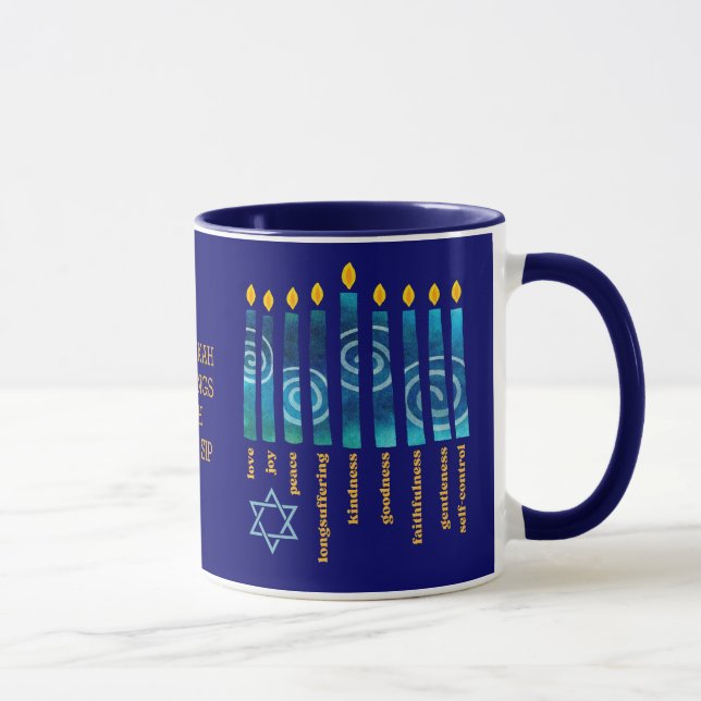 HANUKKAH Fruit of the Spirit Mug (Right)