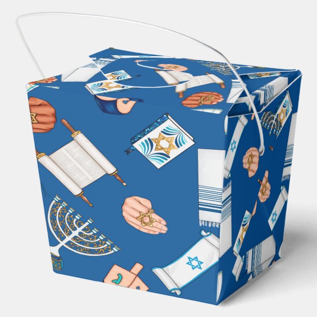 Hanukkah Fun Favor Box (Back)