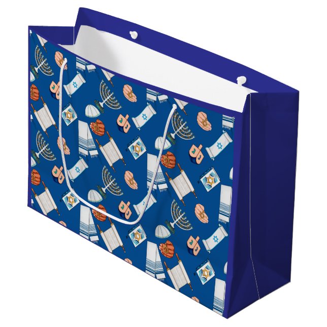 Hanukkah Fun Gift Bag (Front Angled)