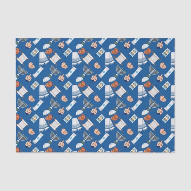 Hanukkah Fun Tissue Paper (Front)