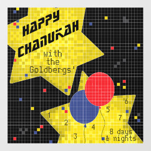 Hanukkah Game On Window Cling