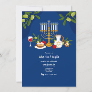 Hanukkah Gathering Invitation