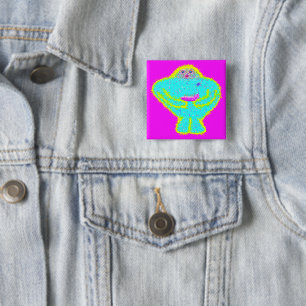 Hanukkah Gelt the Golem 15 Cm Square Badge