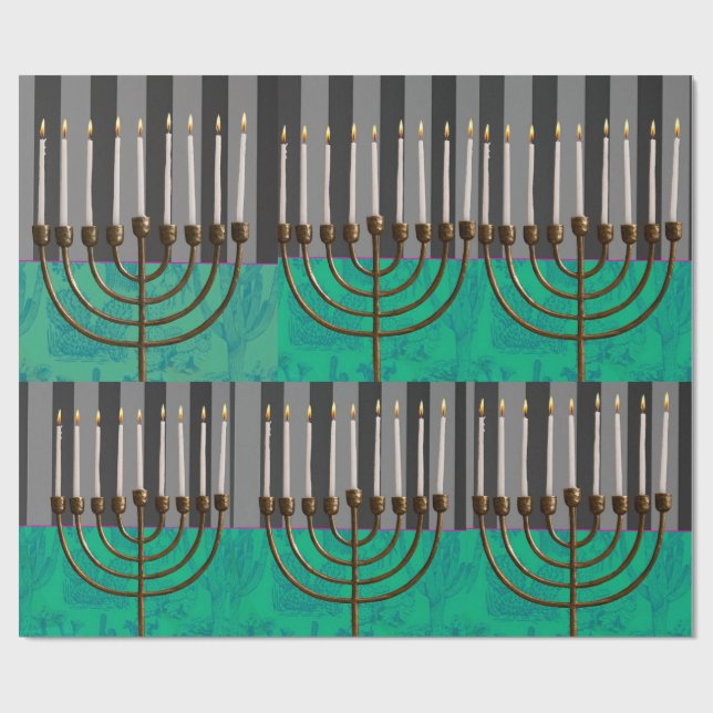 Hanukkah Gift Wrap (Flat)