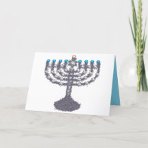 Hanukkah glam menorah hanukkiah