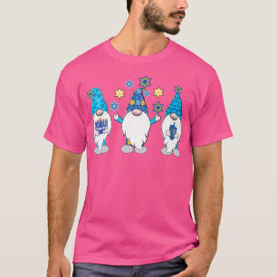 Hanukkah Gnomes Shalom Gnomes Blue Hats T-Shirt