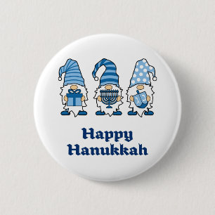 Hanukkah Gnomes Trio 6 Cm Round Badge
