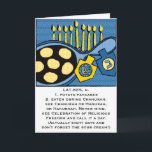 Hanukkah Greeting Card "Potato Pancakes"<br><div class="desc">Latkes/Potato Pancakes Hanukkah Greeting Card Personalise by deleting text and replacing with your own message. Choose your favourite font size, colour, and style. Thanks for stopping and shopping by. Much appreciated. Happy Hanukkah/Chanukah/Hanukah :) Size: Standard (5" x 7") Birthdays or holidays, good days or hard days, Zazzle’s customised greeting cards...</div>