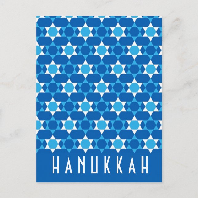 Hanukkah Greeting Postcard (Front)