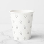 Hanukkah grey white Dreidel pattern cute modern Paper Cups<br><div class="desc">Dreidel (a spinning top with four sides,  each inscribed with a letter of the Hebrew alphabet) silver grey and white modern pattern Hanukkah,  bar mitzvah,  bat mitzvah,  Shabat,  Jewish Holidays,  elegant Paper Cups.</div>
