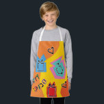 Hanukkah Happy Bright Art Apron<br><div class="desc">Hanukkah Happy Bright Art Apron. Personalise by deleting text and adding your own. Use your favourite font style, colour, and size. Be sure to choose size and strap colour. All design elements can be transferred to other Zazzle products and edited. Happy Hanukkah! Thanks for stopping by. Much appreciated! Size: All-Over...</div>
