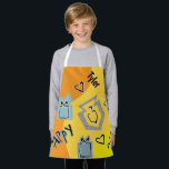 Hanukkah Happy Glitzy Art Apron<br><div class="desc">Hanukkah Happy Glitzy Art Apron. Personalise by deleting text and adding your own. Use your favourite font style, colour, and size. Be sure to choose the size and strap colour. All design elements can be transferred to other Zazzle products and edited. Happy Hanukkah! Thanks for stopping by. Much appreciated! Size:...</div>