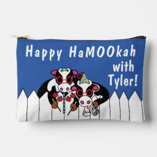 Hanukkah Happy HaMOOkah Accessory Pouch