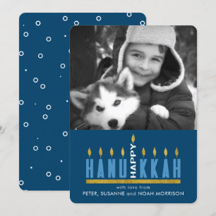 Hanukkah   Happy Hanukkah Menorah Photo Card