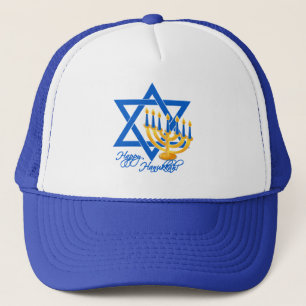 Hanukkah hat, choose color trucker hat