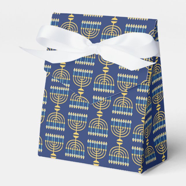 Hanukkah Holiday Favour Box (Front Side)