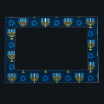 Hanukkah Holiday Jewish Decoration Pattern Gift Magnetic Frame<br><div class="desc">Hanukkah Holiday Jewish Decoration Pattern Gift - Makes a perfect gift for men,  women,  kids,  boys and girls and your Jewish family and friends!</div>