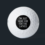 Hanukkah I'm Just Here For The Latkes Jewish  Golf Balls<br><div class="desc">Hanukkah I'm Just Here For The Latkes Jewish Holiday</div>