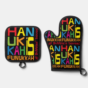 Hanukkah is Funukkah Oven Mitt & Pot Holder Set