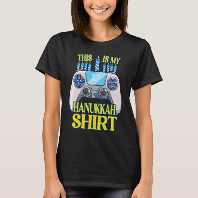 Hanukkah Jewish Christmas Boys This Is My Hanukkah T-Shirt (Front)