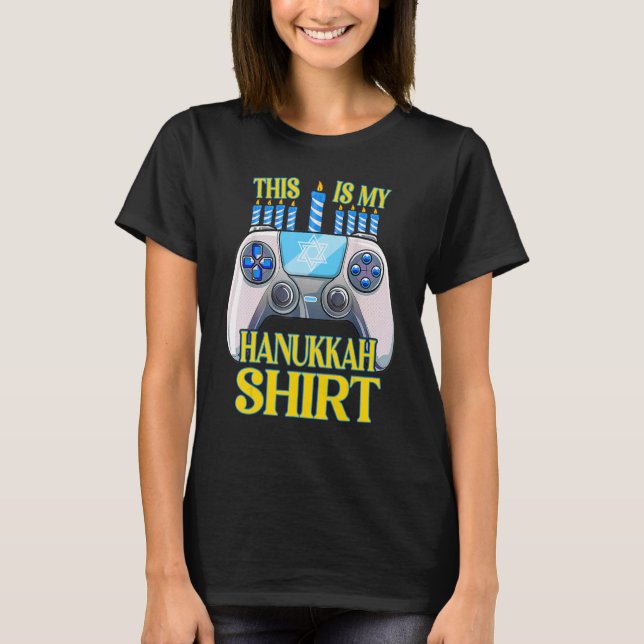 Hanukkah Jewish Christmas Boys This Is My Hanukkah T-Shirt (Front)