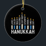 Hanukkah Jewish Holiday Menorah Jew Ceramic Tree Decoration<br><div class="desc">Menorah celebration,  latke and light,  Jewish holiday 2025,  festival of lights,  traditional Hanukkah spirit,  dreidel joy,  shalom and pride,  family holiday warmth,  candle lighting culture,  Jewish winter celebration</div>