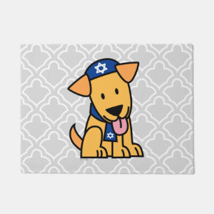 Hanukkah Jewish Labrador Retriever Puppy Dog Doormat