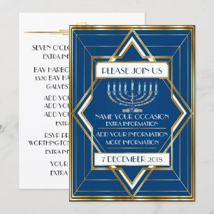 Hanukkah Jewish Occasion Invitation