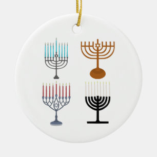 Hanukkah Judaism Jew Religion Ceramic Tree Decoration
