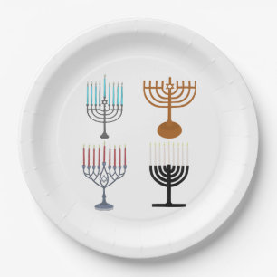 Hanukkah Judaism Jew Religion Paper Plate