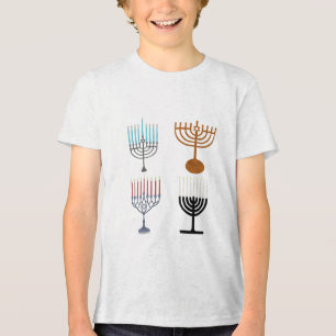 Hanukkah Judaism Jew Religion Tri-Blend Shirt