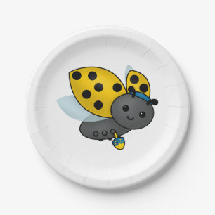 Hanukkah Ladybug  Paper Plate