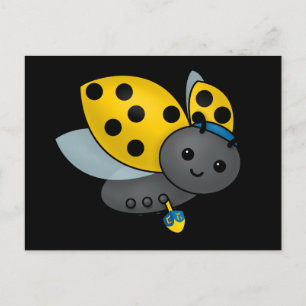 Hanukkah Ladybug Postcard