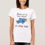 Hanukkah Latke Time/Women's Basic T-Shirt<br><div class="desc">"It's Latke Time" Shirt. Personalise by deleting text and adding your own. Use your favourite font colour, style, and size. Thanks for stopping and shopping by! Much appreciated. Happy Chanukah/Hanukkah!!! Style: Women's Basic T-Shirt This basic t-shirt features a relaxed fit for the female shape. Made from 100% cotton, this t-shirt...</div>