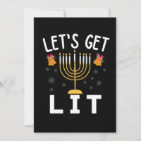 Hanukkah Let's Get Lit T-Shirt