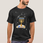 Hanukkah Lighting of The Menorah Snow Globe T-Shirt<br><div class="desc">Hanukkah Lighting of The Menorah Snow Globe</div>