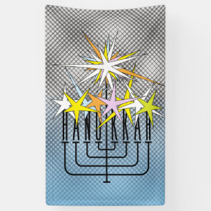 HANUKKAH LIGHTS BANNER