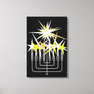 Hanukkah Lights Canvas Print