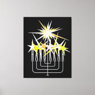 Hanukkah Lights Canvas Print