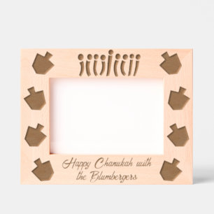 Hanukkah Lights Etched Frames